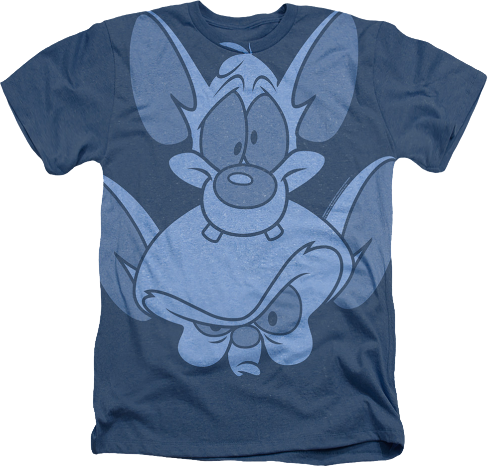 Big Print Pink And The Brain Animaniacs T-Shirt