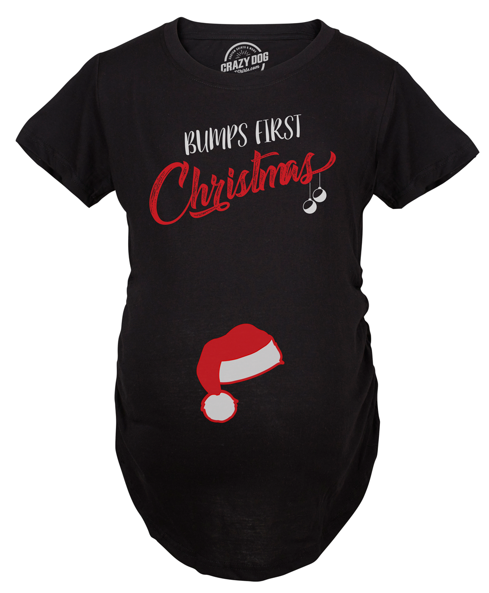 Bump's First Christmas Maternity T Shirt product image 3