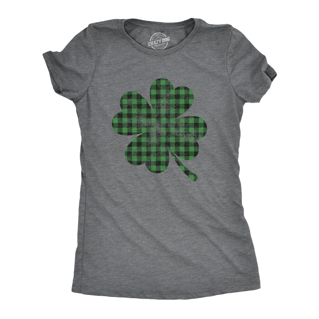 Buffalo Plaid Shamrock Women's T Shirt product image 1