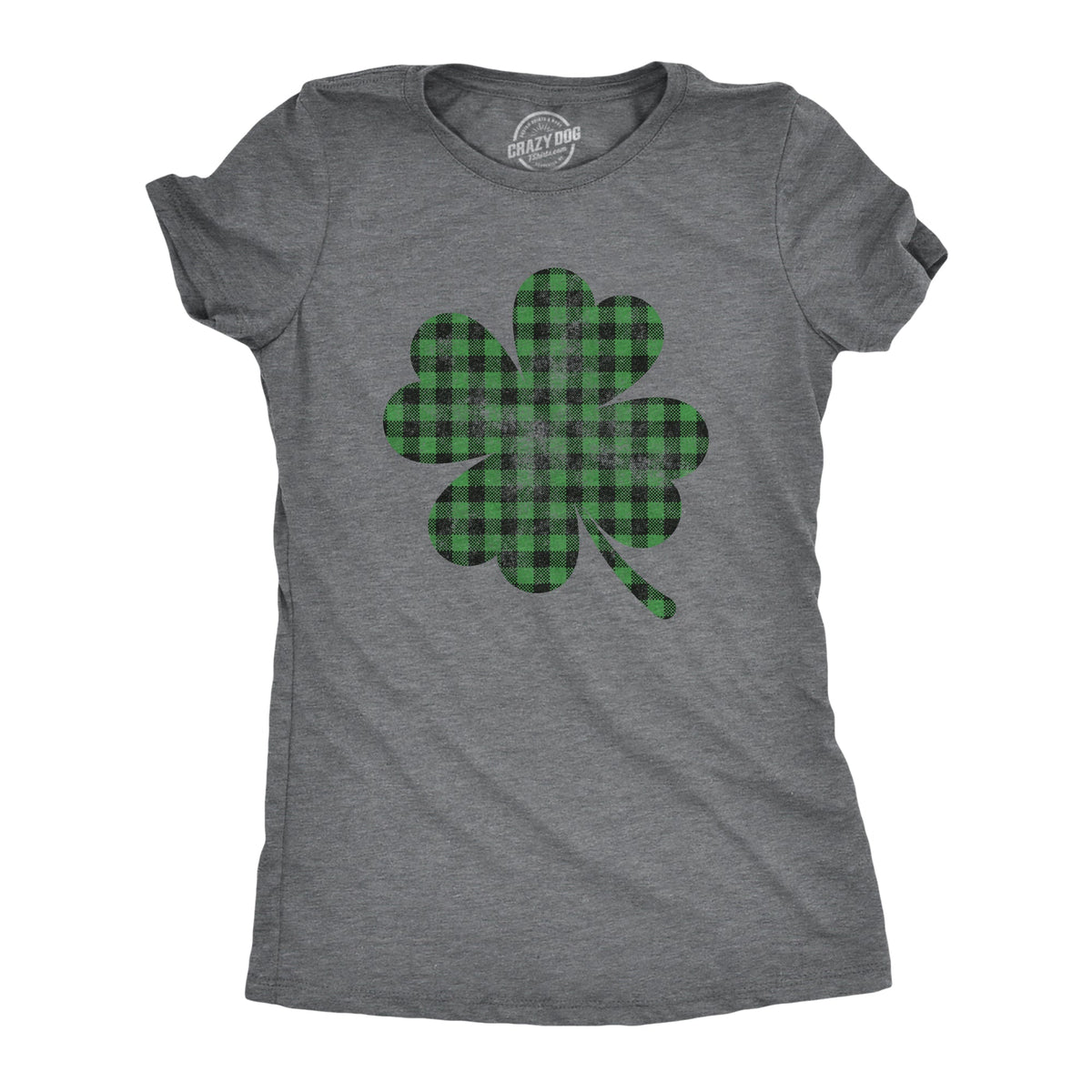 Buffalo Plaid Shamrock Women's T Shirt product image 1