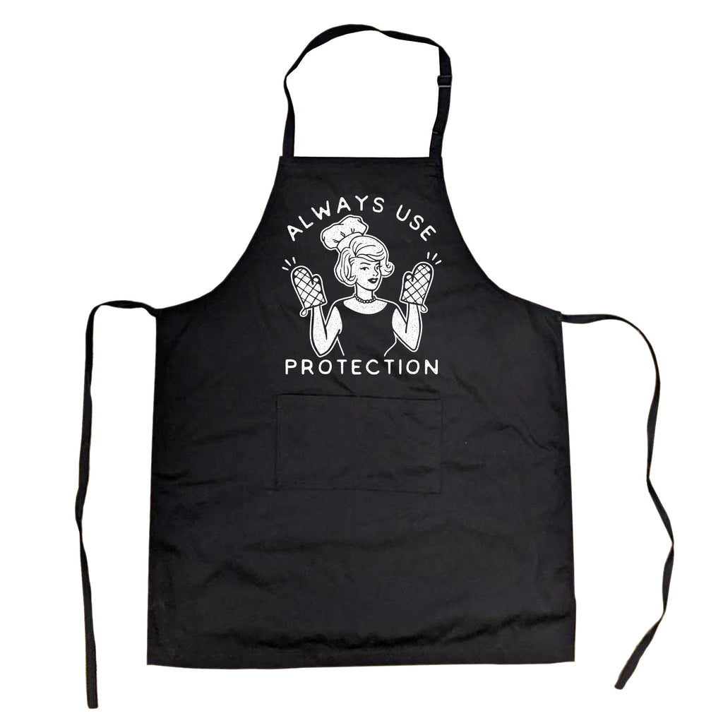 Always Use Protection Woman Cookout Apron