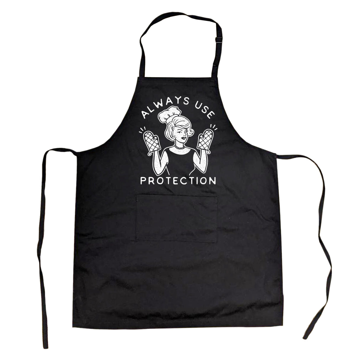 Always Use Protection Woman Cookout Apron