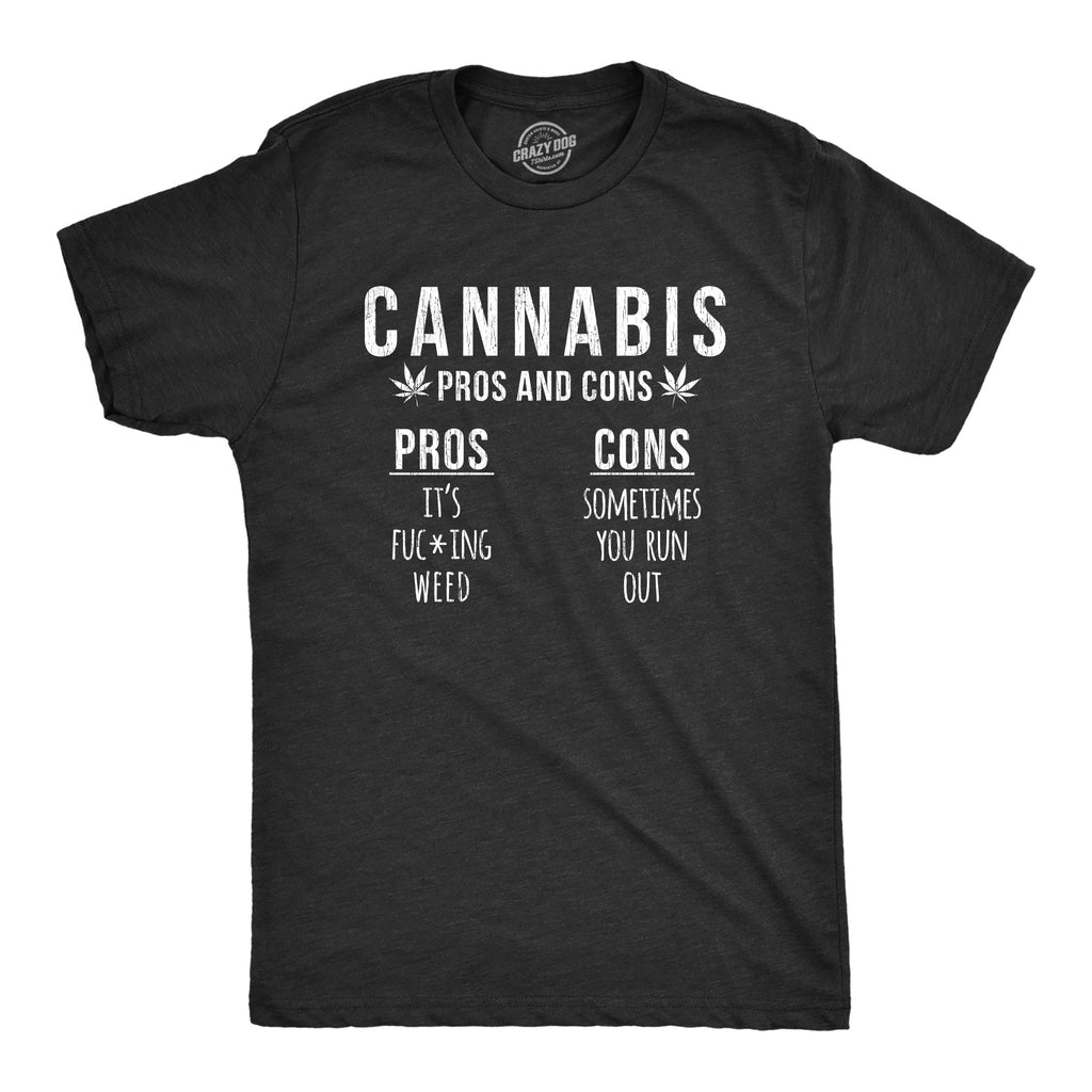 Cannabis Pros And Cons Men's T Shirt product image 1