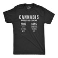 Cannabis Pros And Cons Men's T Shirt product image 1