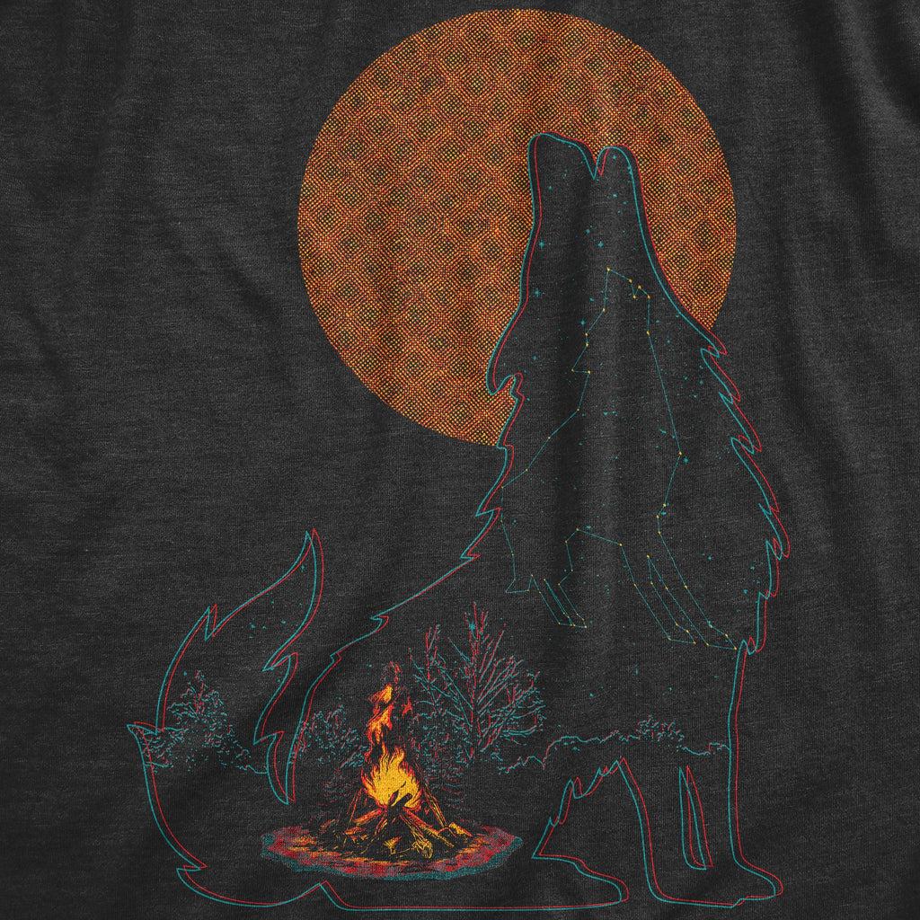 Campfire Wolf Men's T Shirt product image 2