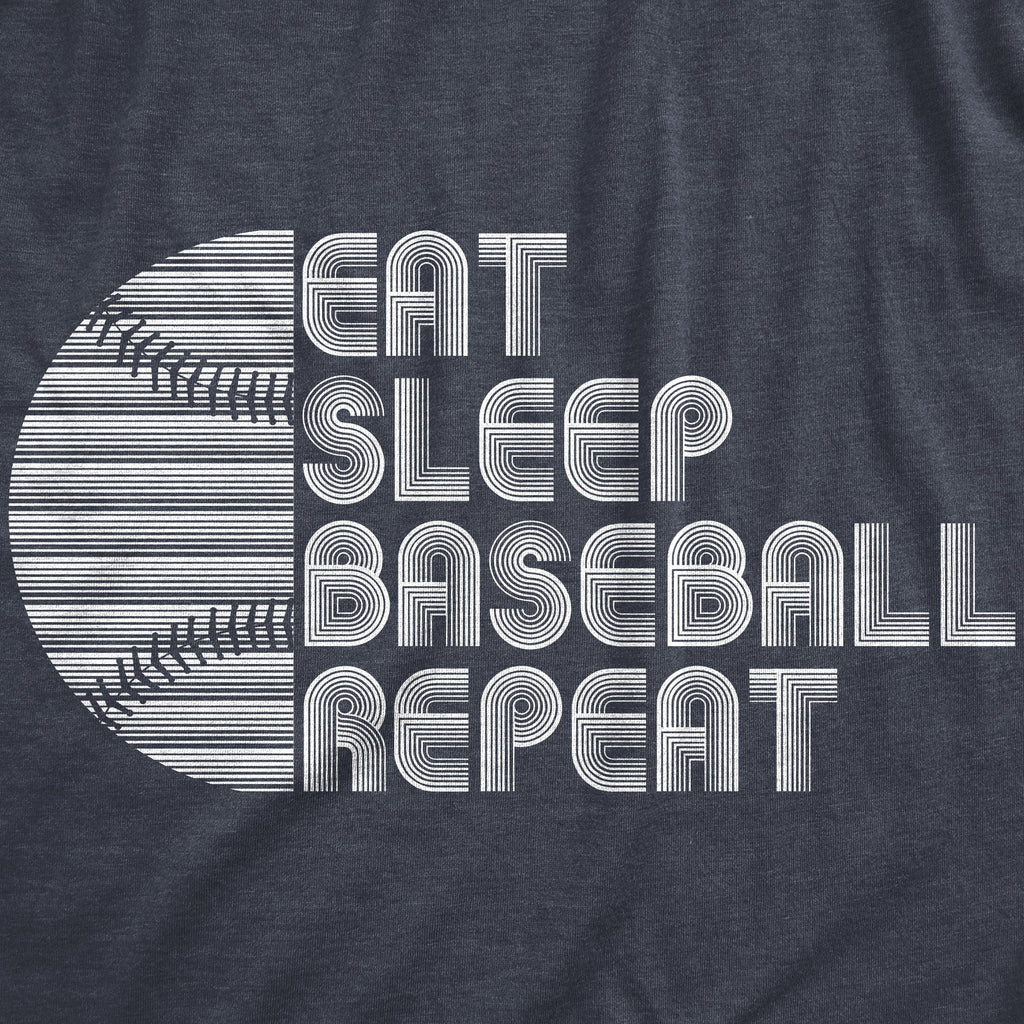 Eat Sleep Baseball Repeat Men's T Shirt product image 3