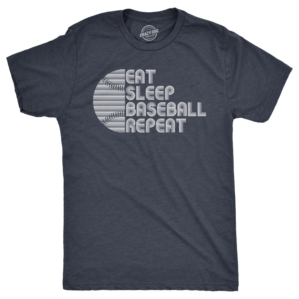 Eat Sleep Baseball Repeat Men's T Shirt product image 1