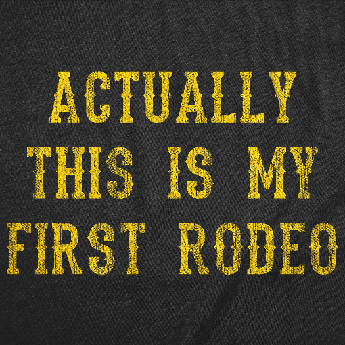 Actually This Is My First Rodeo Men's T Shirt product image 2