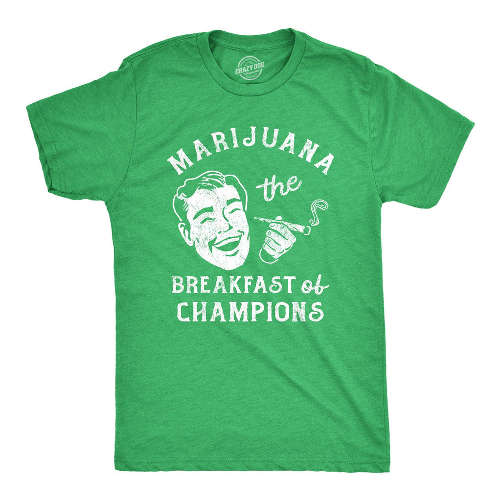 Marijuana The Breakfast Of Champions Men's T Shirt product image 1