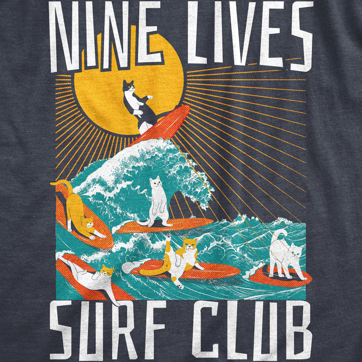 Nine Lives Surf Club Men's T Shirt product image 3
