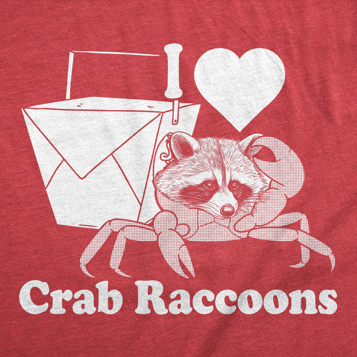 I Heart Crab Raccoons Women's T Shirt product image 2