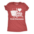 I Heart Crab Raccoons Women's T Shirt product image 1