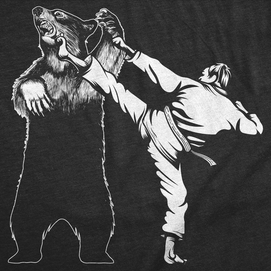 Karate Kicked Bear Men's T Shirt product image 3