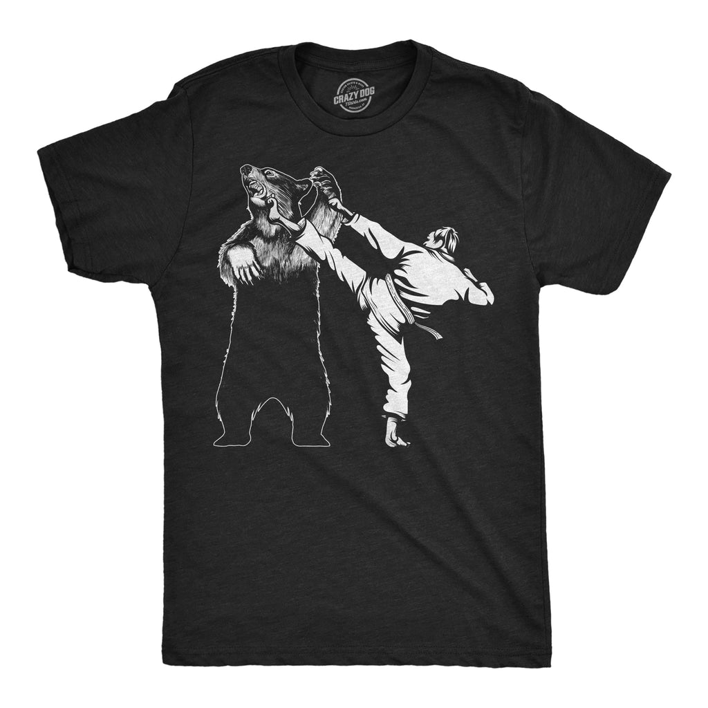 Karate Kicked Bear Men's T Shirt product image 1