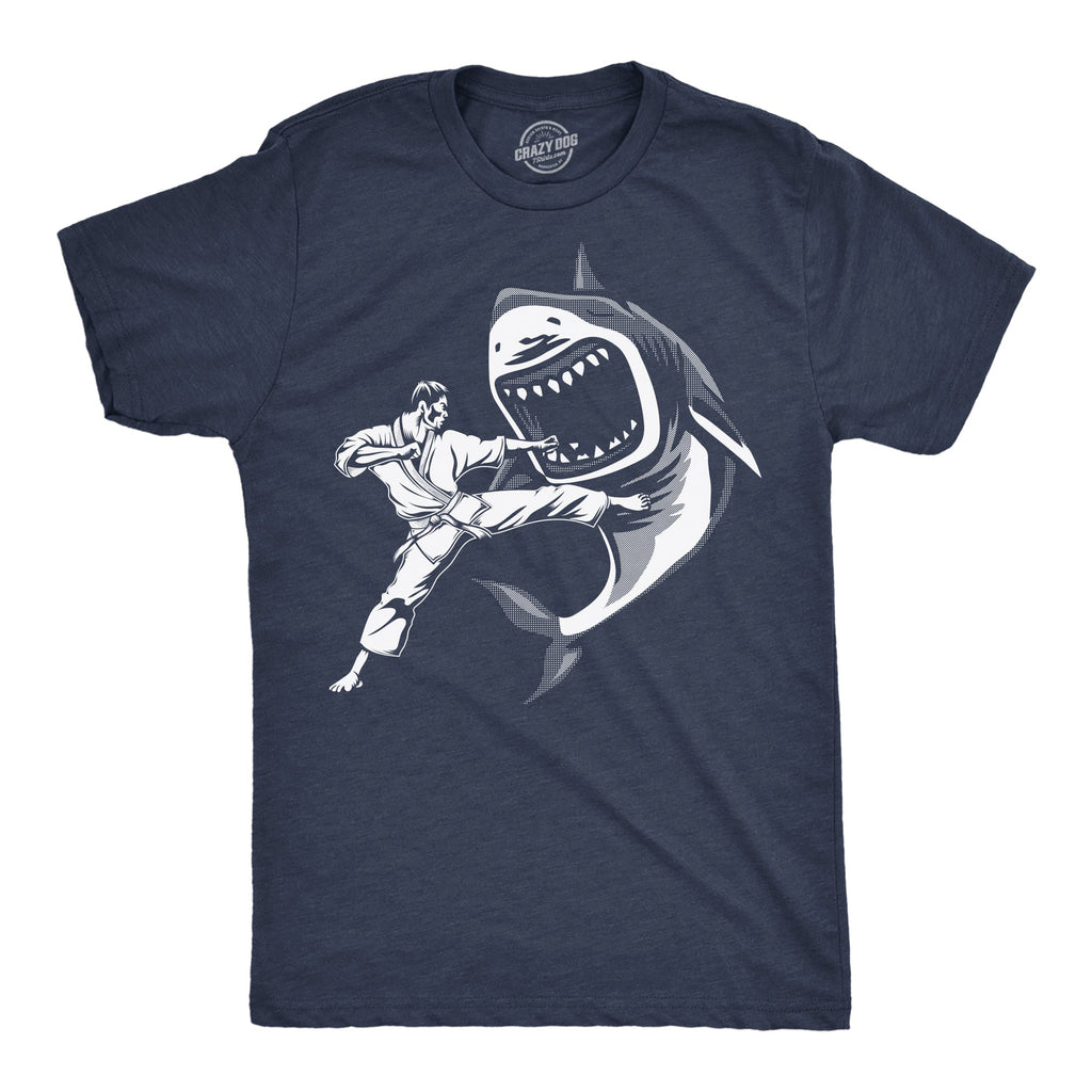 Karate Kicked Shark Men's T Shirt product image 1