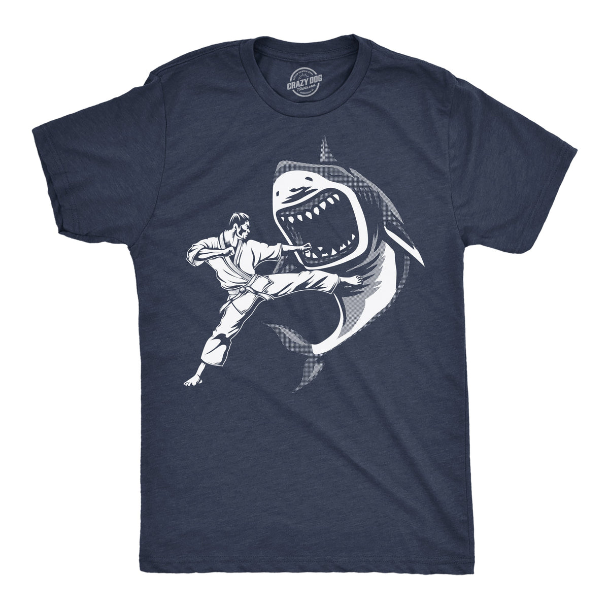 Karate Kicked Shark Men's T Shirt product image 1