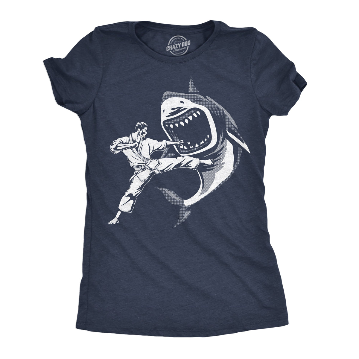 Karate Kicked Shark Women's T Shirt product image 1