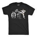Karate Kicking Raccoon Men's T Shirt product image 1
