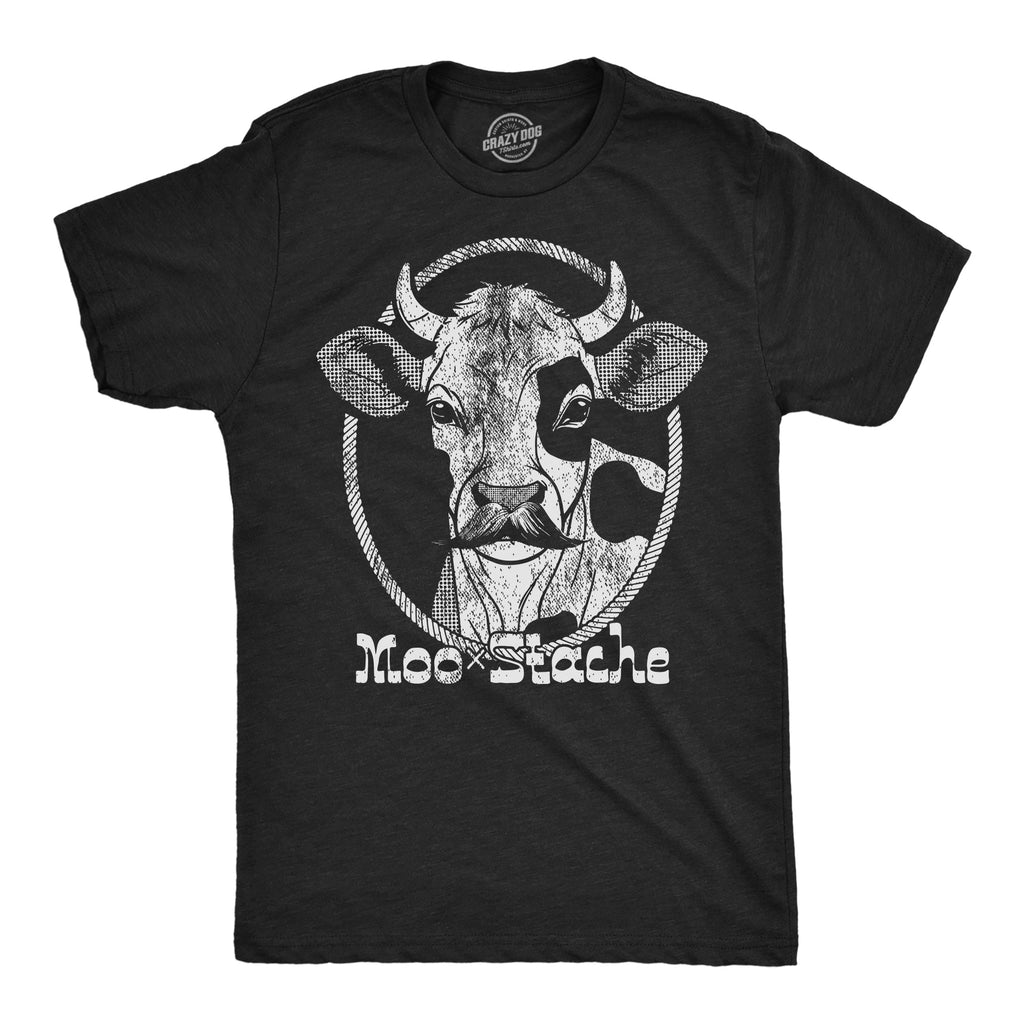 Moo Stache Men's T Shirt product image 1