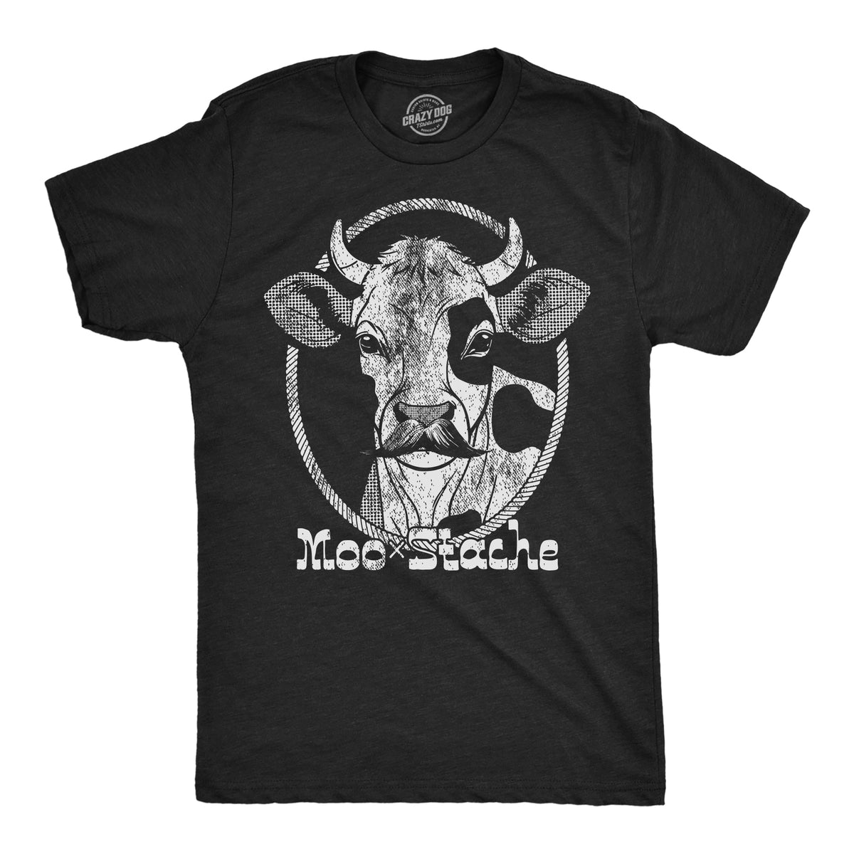 Moo Stache Men's T Shirt product image 1