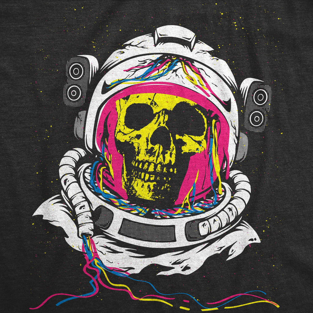 Rainbow Astronaut Skull Men's T Shirt product image 2