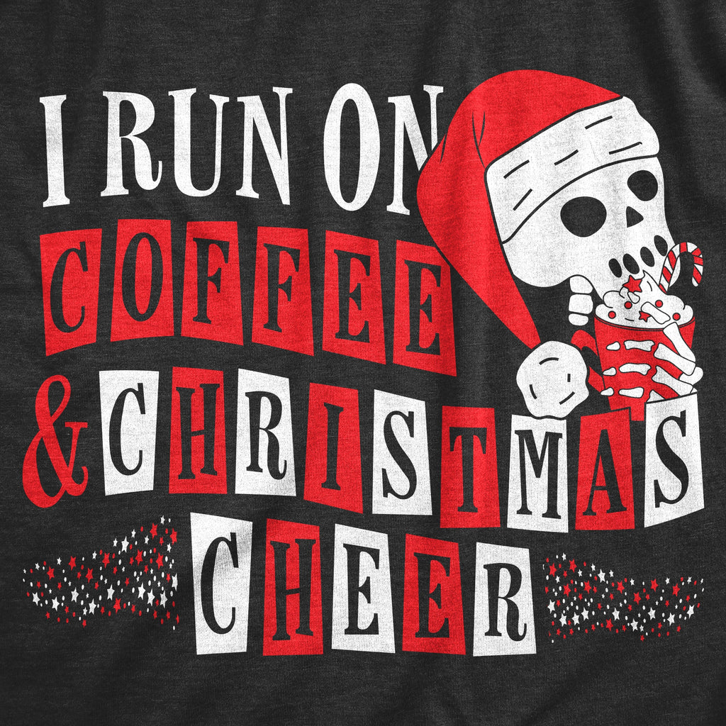 I Run On Coffee And Christmas Cheer Men's T Shirt product image 2