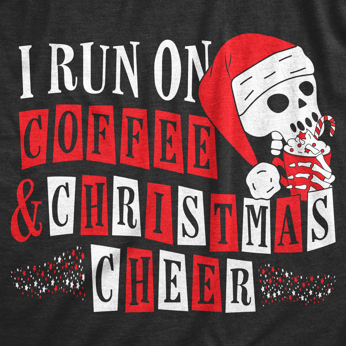 I Run On Coffee And Christmas Cheer Men's T Shirt product image 2