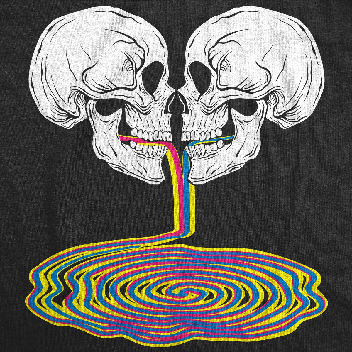 Skull Rainbow Puddle Women's T Shirt product image 2