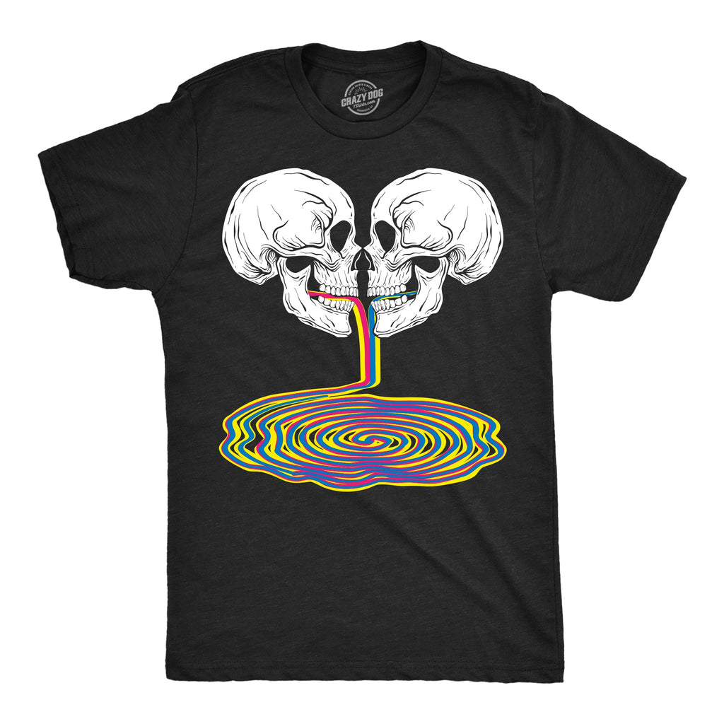 Skull Rainbow Puddle Men's T Shirt product image 1