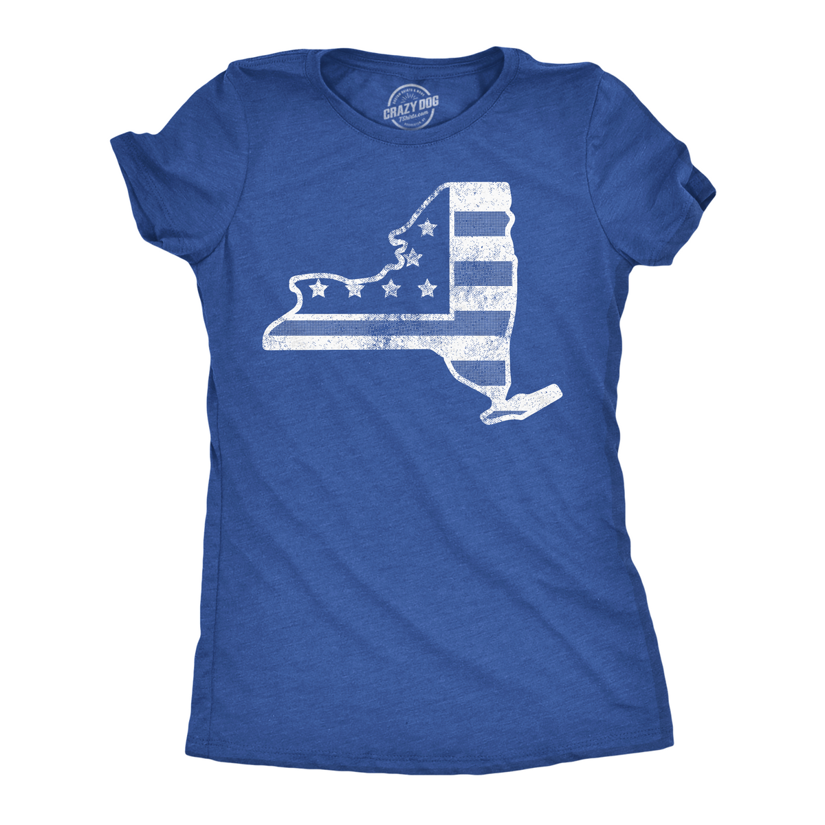 American Flag New York State Women's T Shirt product image 1