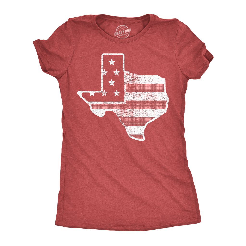 American Flag Texas Women's T Shirt product image 1