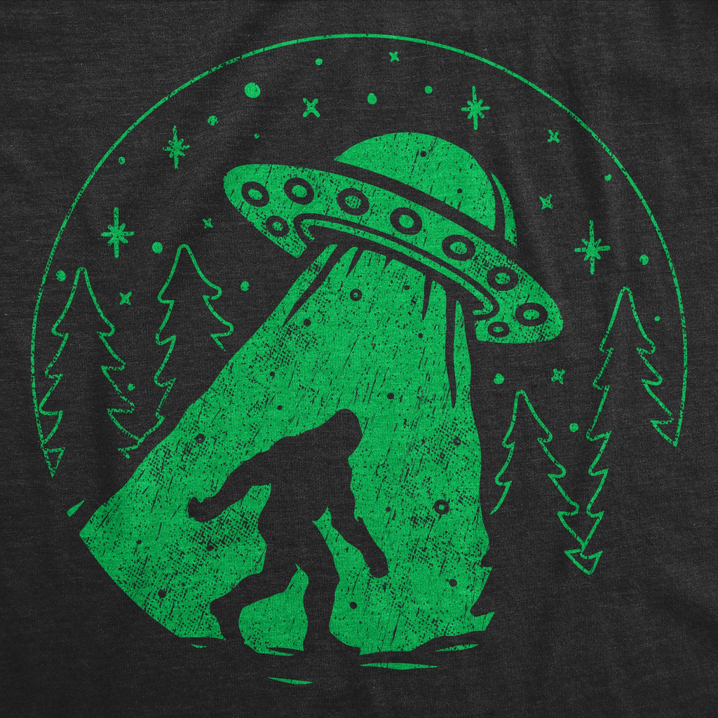 Bigfoot Alien Abduction Men's T Shirt product image 3