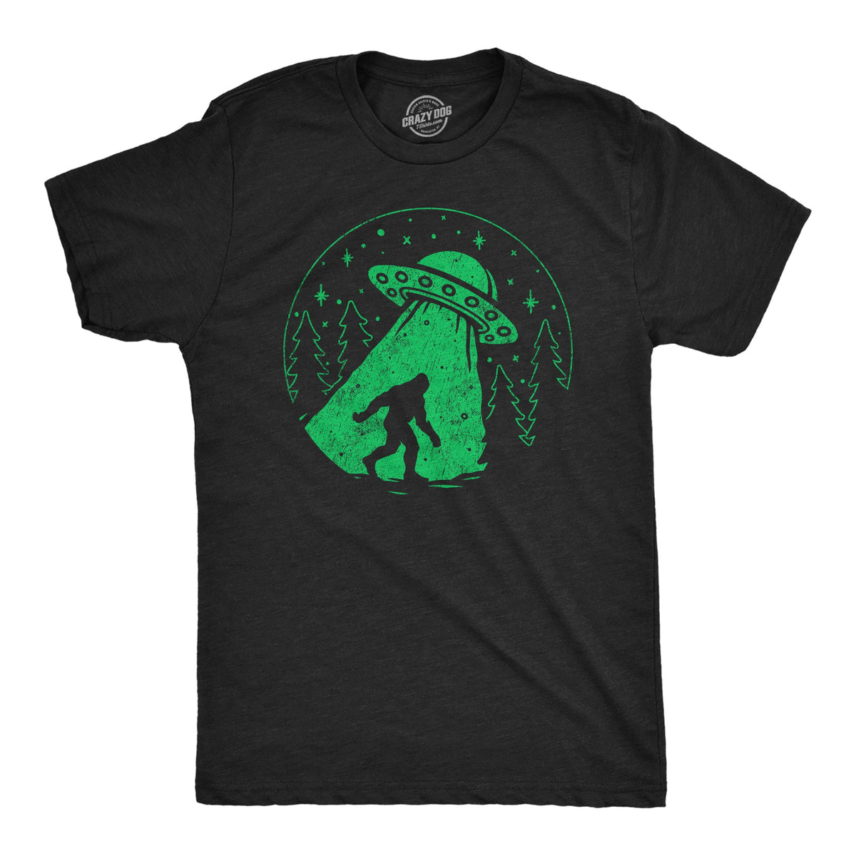 Bigfoot Alien Abduction Men's T Shirt product image 1