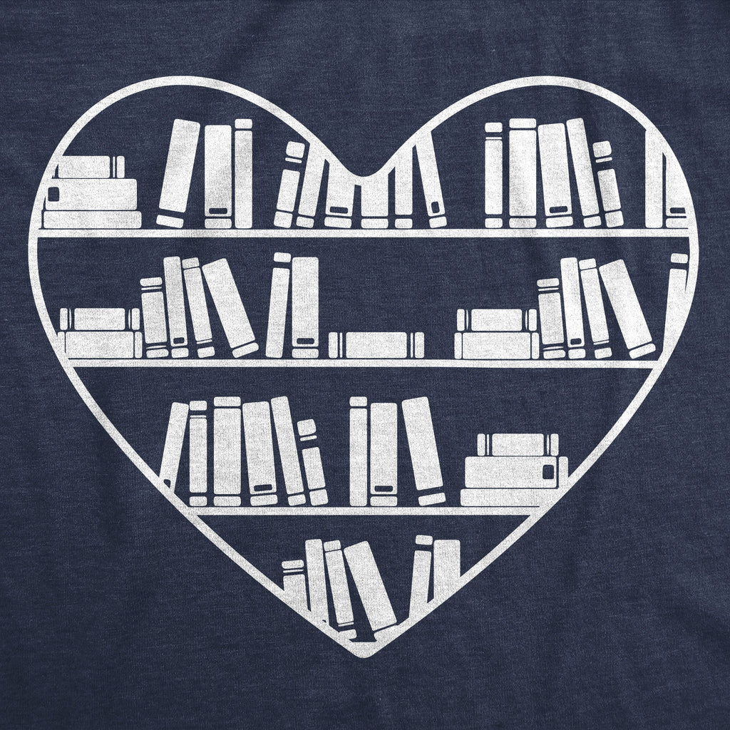 Bookshelf Heart Women's T Shirt product image 3
