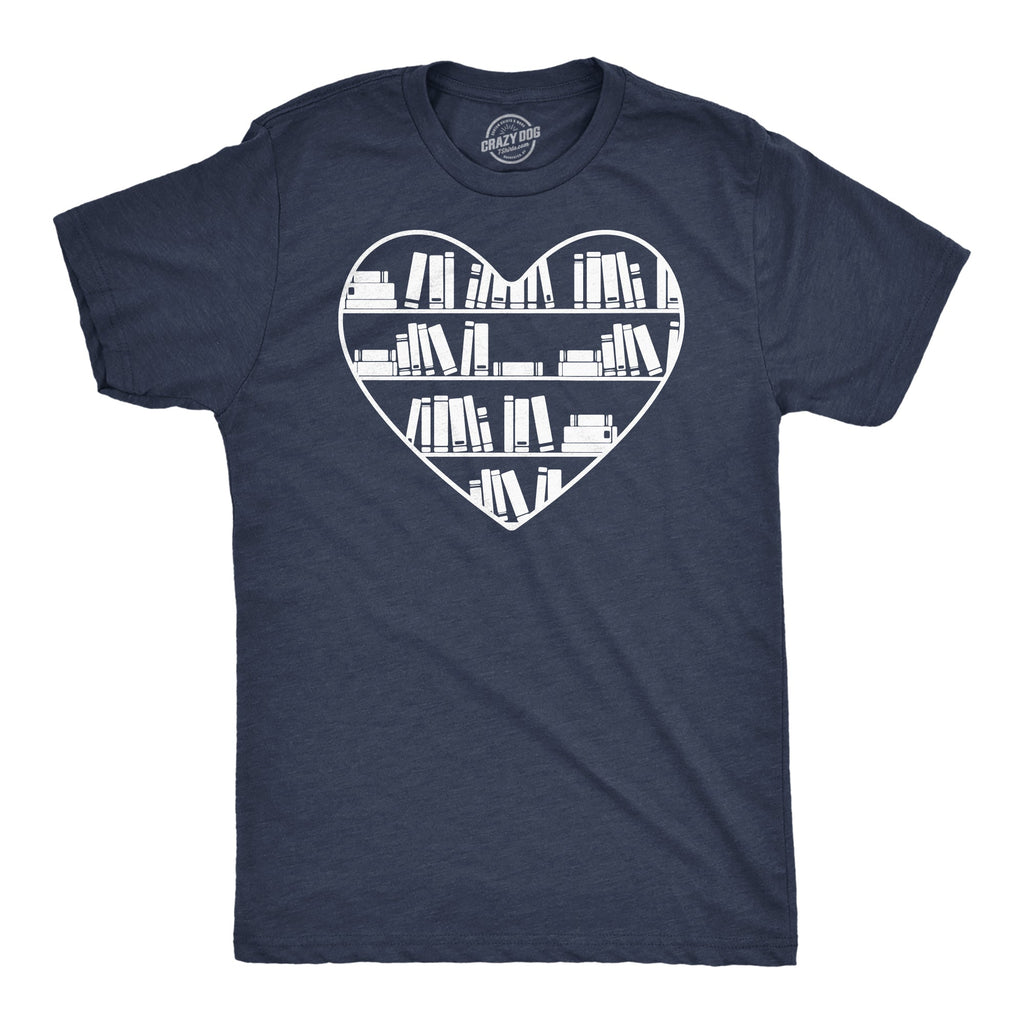Bookshelf Heart Men's T Shirt product image 1