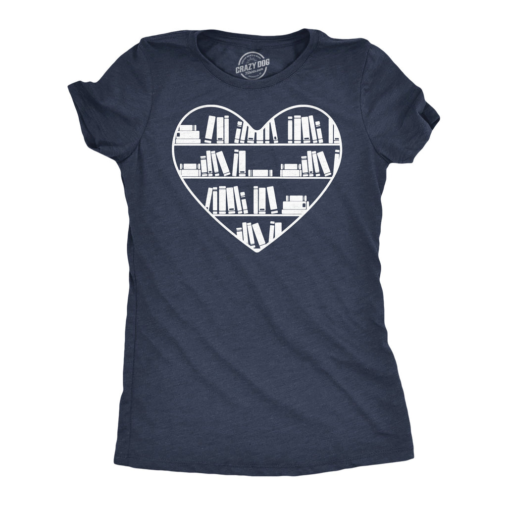Bookshelf Heart Women's T Shirt product image 1