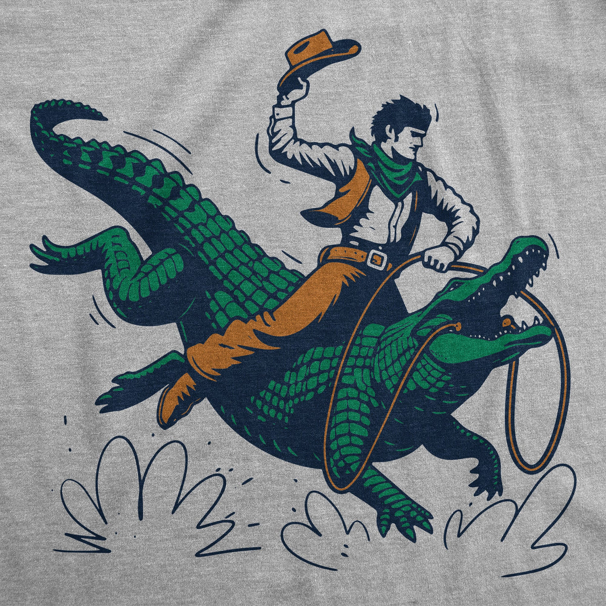 Cowboy Gator Ride Men's T Shirt product image 3