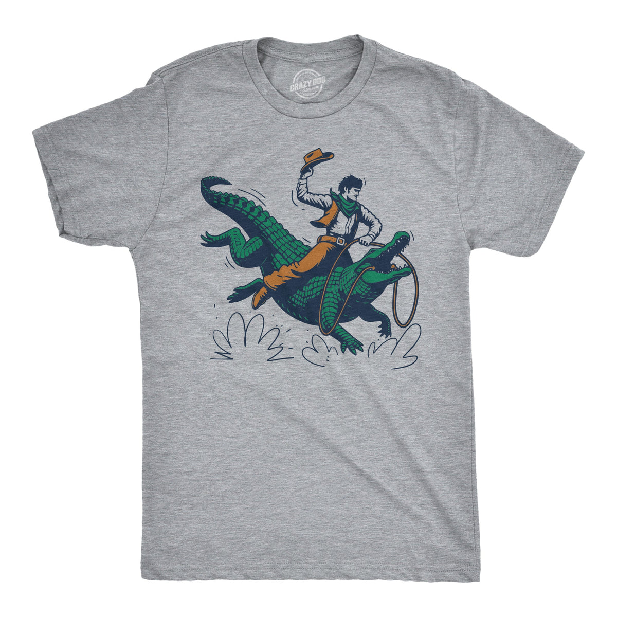 Cowboy Gator Ride Men's T Shirt product image 1