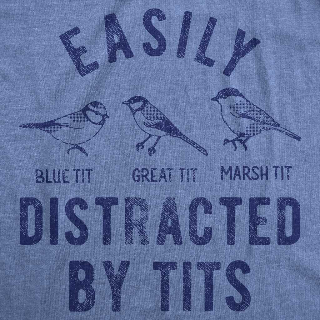 Easily Distracted By Tits Men's T Shirt product image 2