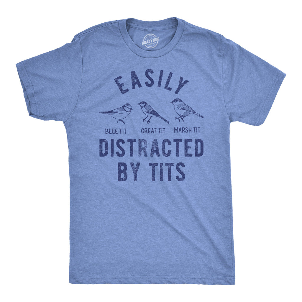 Easily Distracted By Tits Men's T Shirt product image 1