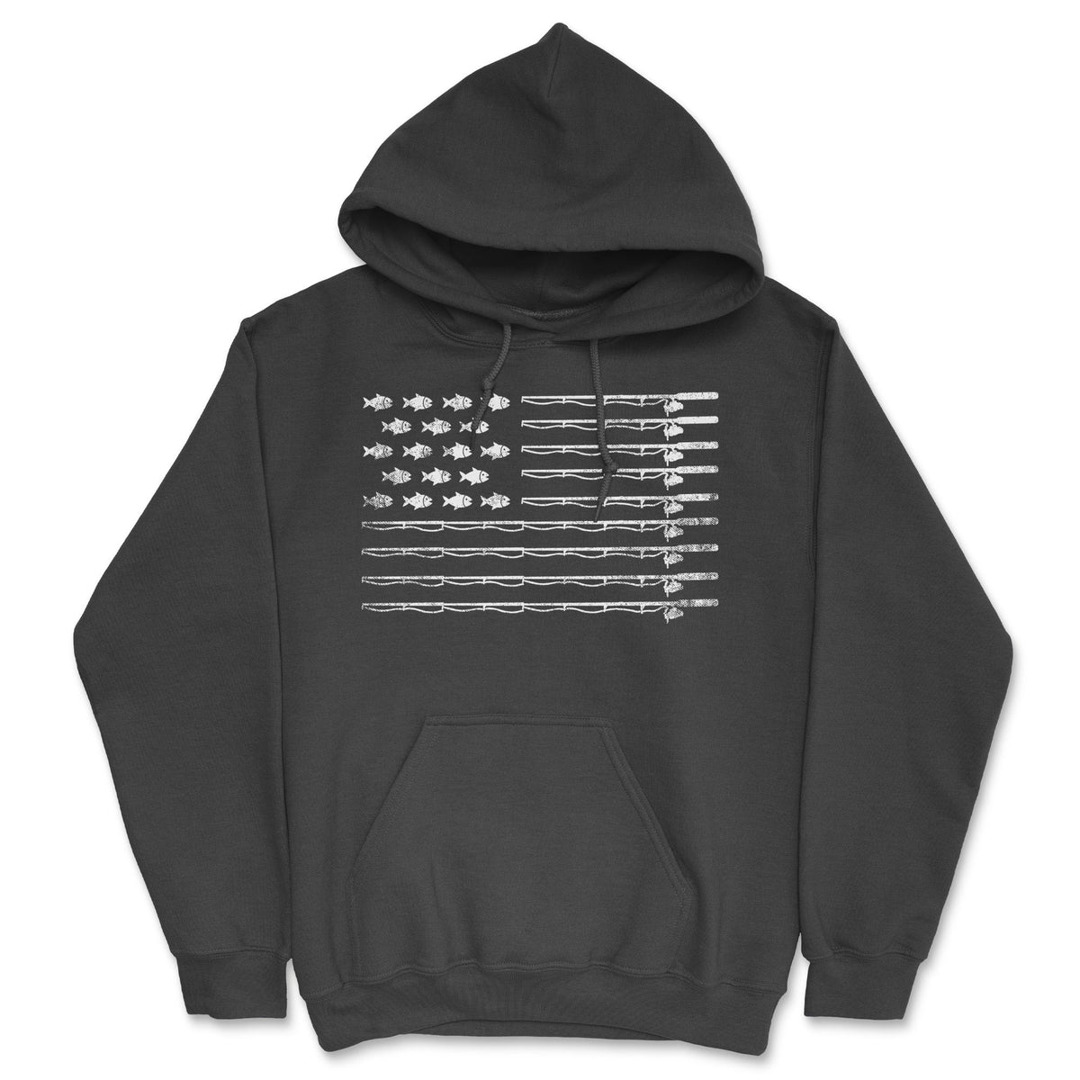 Fishing American Flag Hoodie product image 1