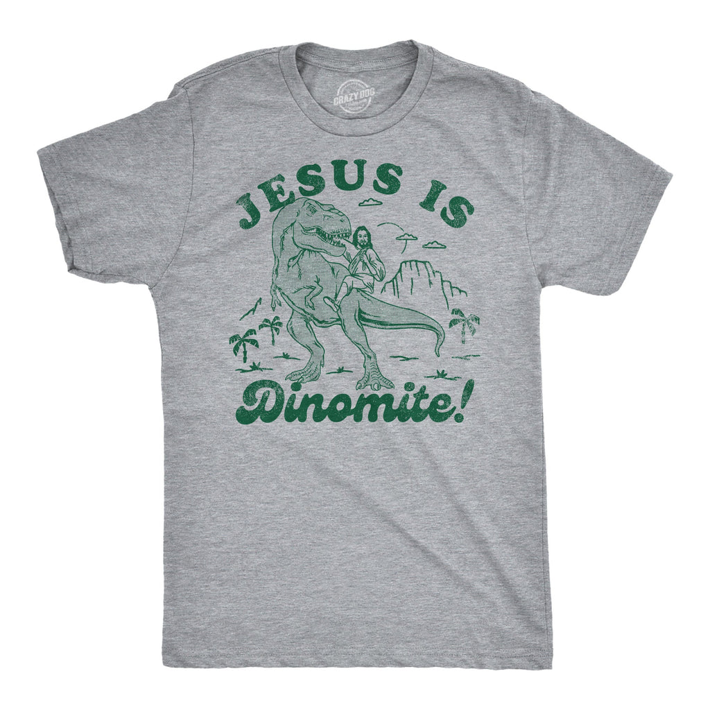 Jesus Is Dinomite Men's T Shirt product image 1