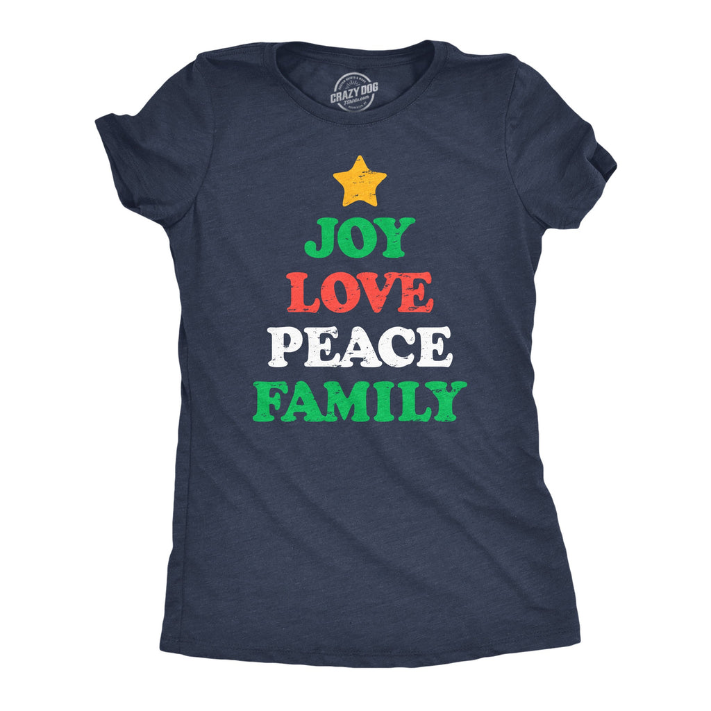 Joy Peace Love Family Women's T Shirt product image 1