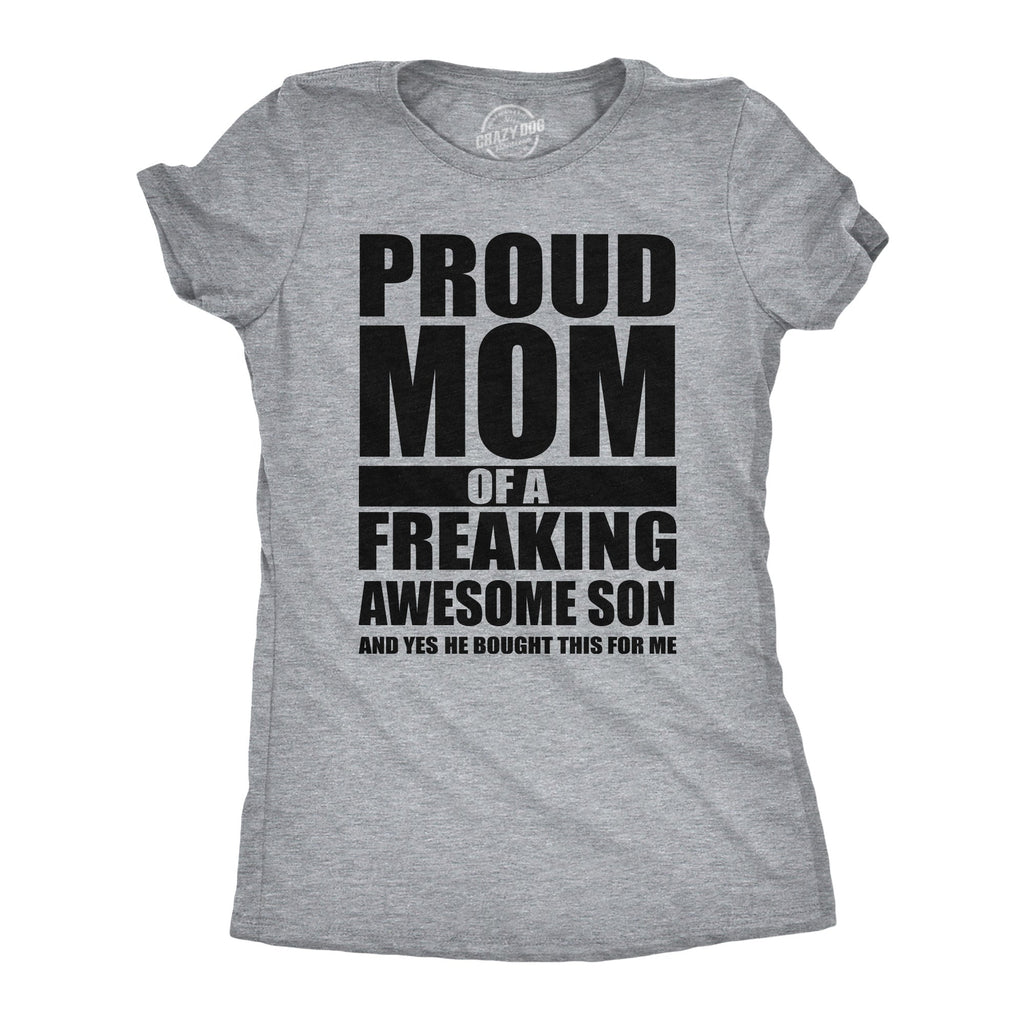 Proud Mom Of A Freaking Awesome Son Women's T Shirt product image 1
