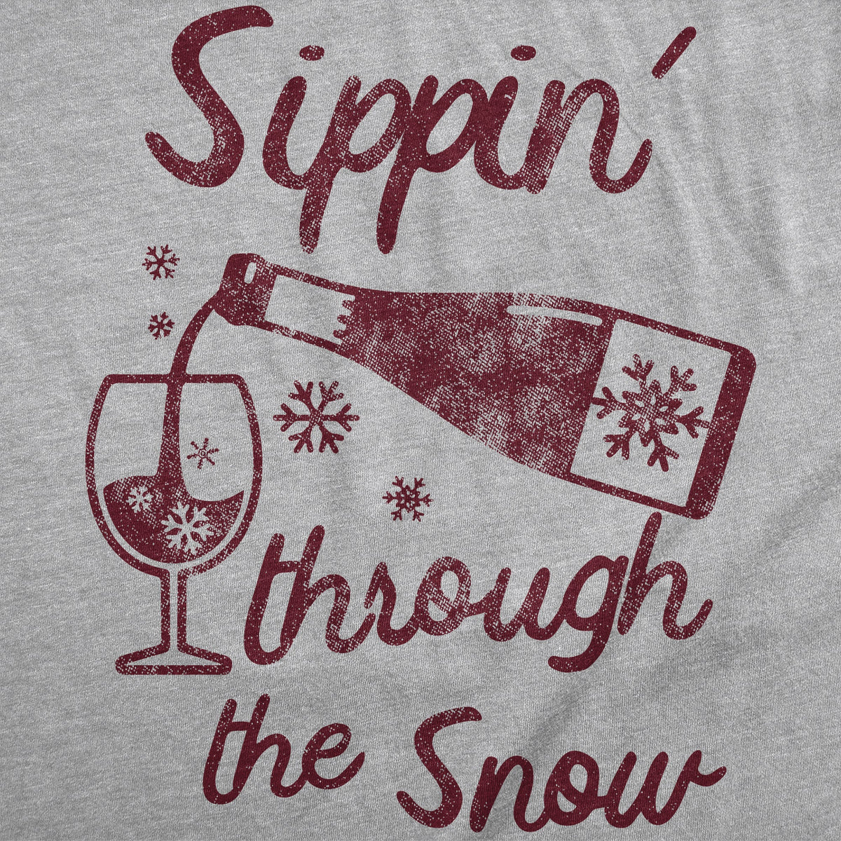 Sippin Through The Snow Women's T Shirt product image 2