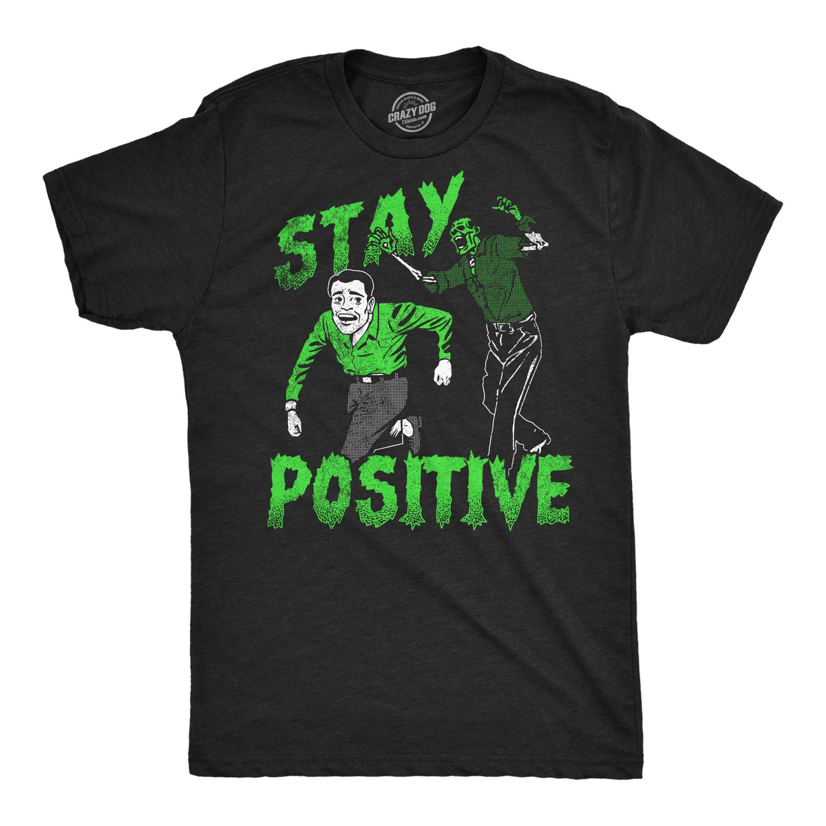 Stay Positive Zombie Men's T Shirt product image 1