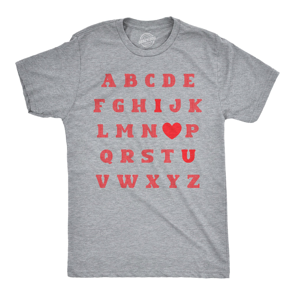 Valentine Alphabet Men's T Shirt product image 1