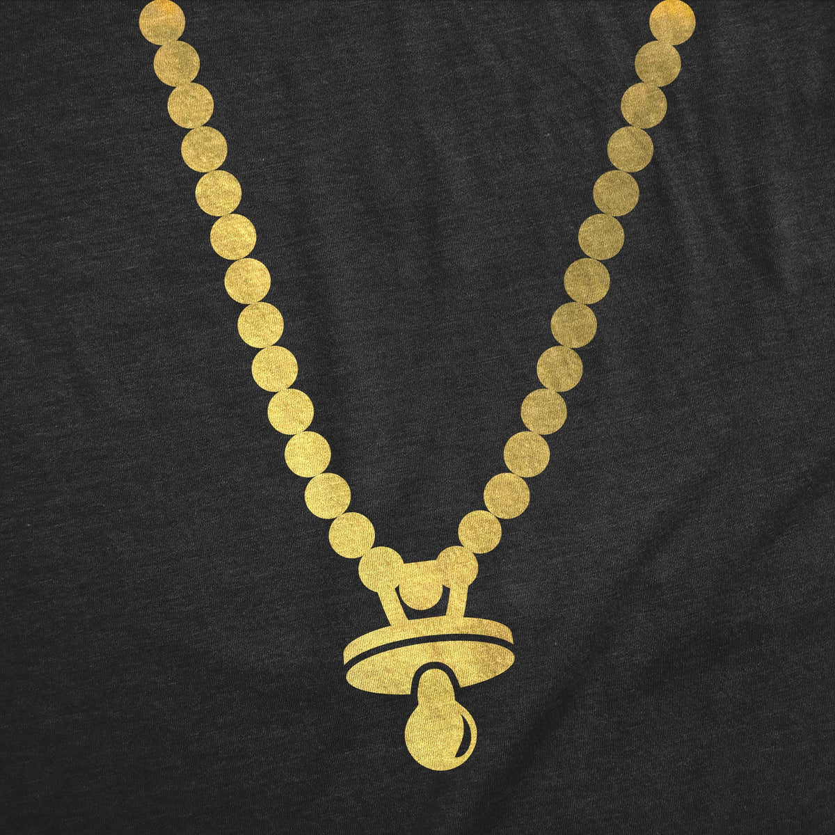 Gold Pacifier Baby Bodysuit