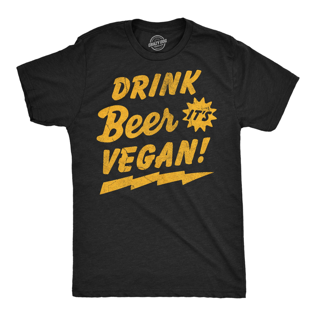 Drink Beer Its Vegan Men's T Shirt product image 4