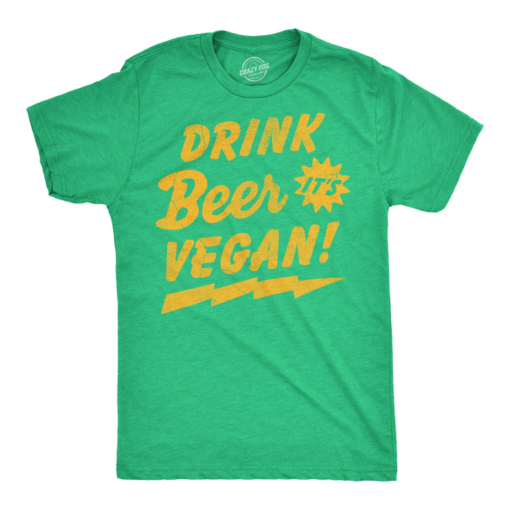 Drink Beer Its Vegan Men's T Shirt product image 1